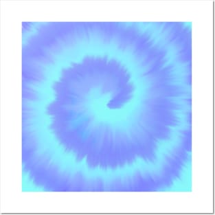 Blue Tie Dye Posters and Art